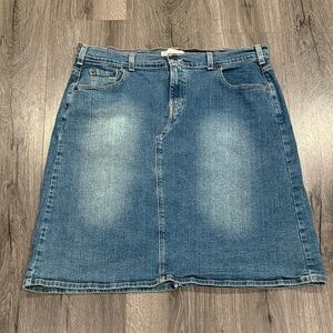Levi's Blue Denim Maxi Skirt